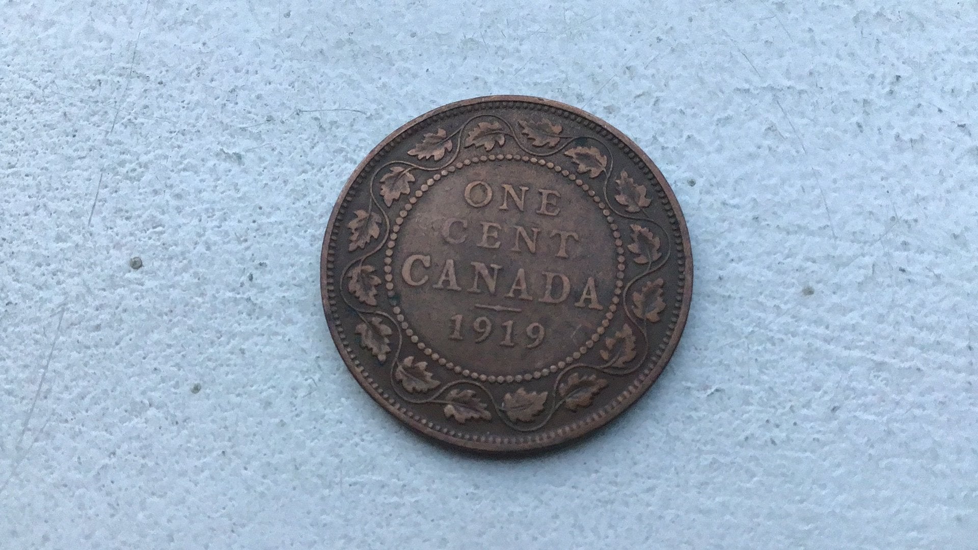 Canada 1 cent 1919., Ophalen of Verzenden