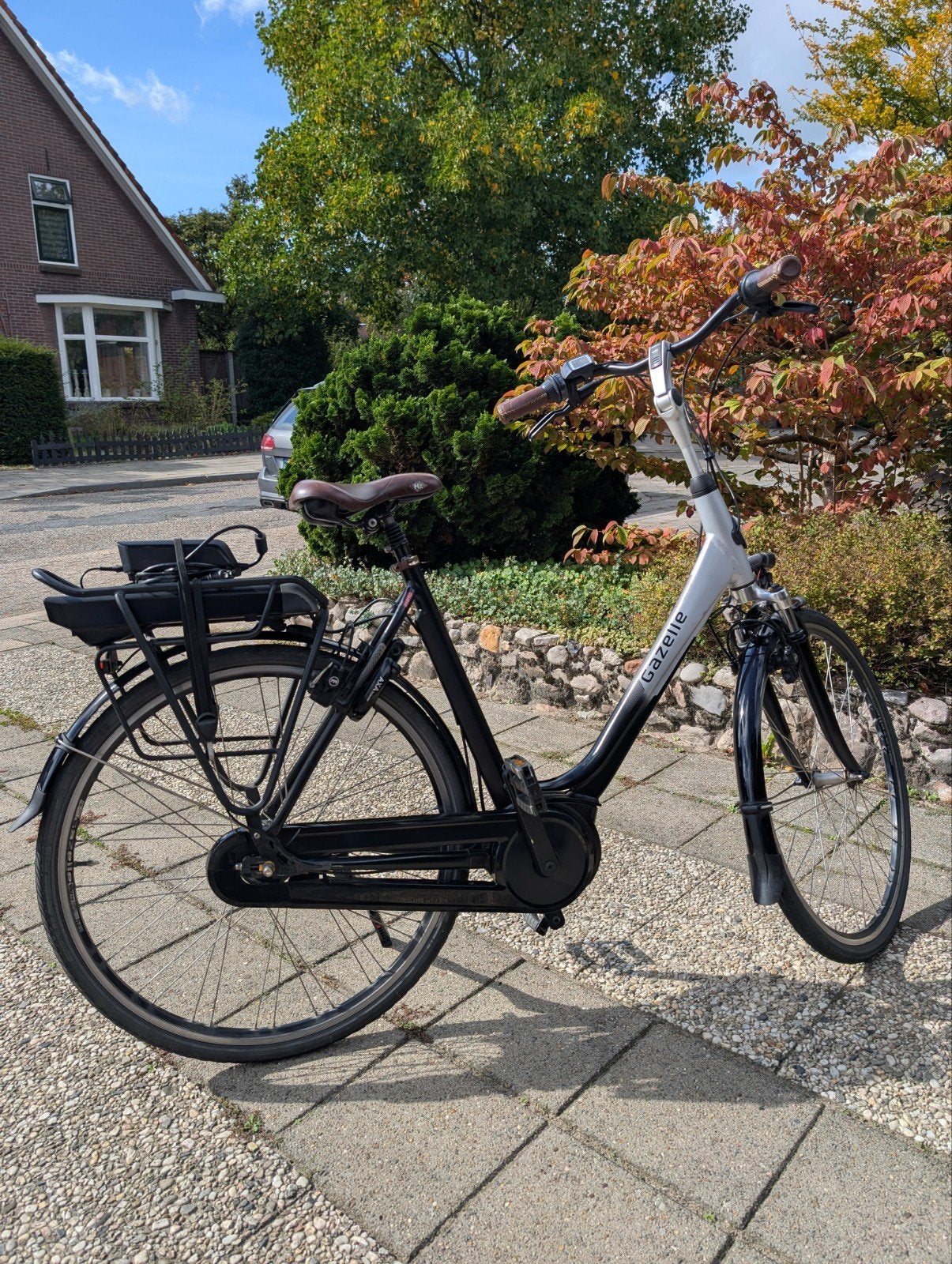 Gazelle Cadiz dames 57 Bosch 400wh, Ophalen, Gebruikt, Velgrem, (Extra) lage instap