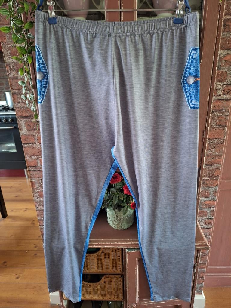 Legging xxl xxxl spijkerprint, Ophalen of Verzenden, Zo goed als nieuw, Zwart, Legging