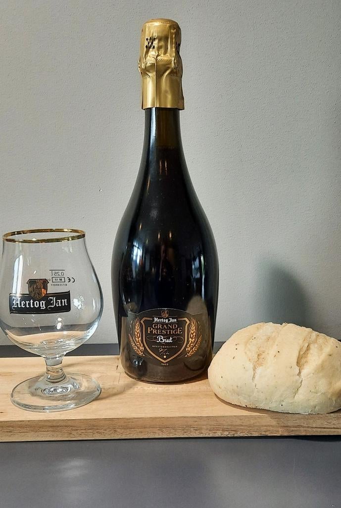 Hertog Jan BRUT met doos en glazen, Ophalen of Verzenden, Nieuw, Flesje(s), Hertog Jan