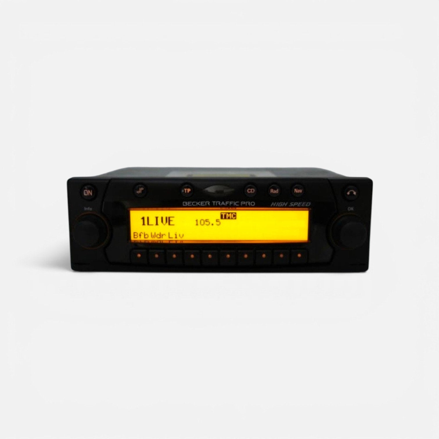 Becker Traffic Pro High Speed klassieker autoradio navigatie, Auto diversen, Ophalen of Verzenden, Gebruikt