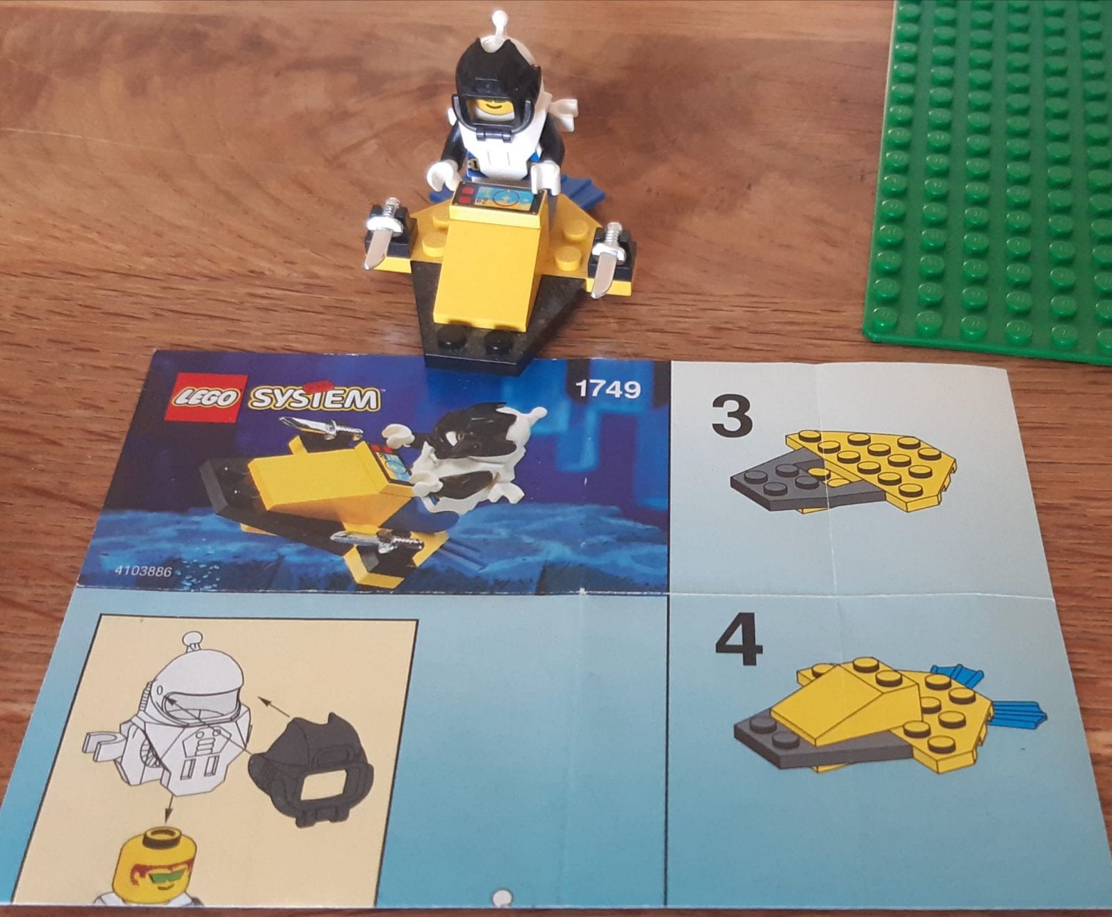 Lego System Aquanauts 1749 met minifiguur en instructies, Gebruikt, Overige thema's, Lego, Ophalen of Verzenden