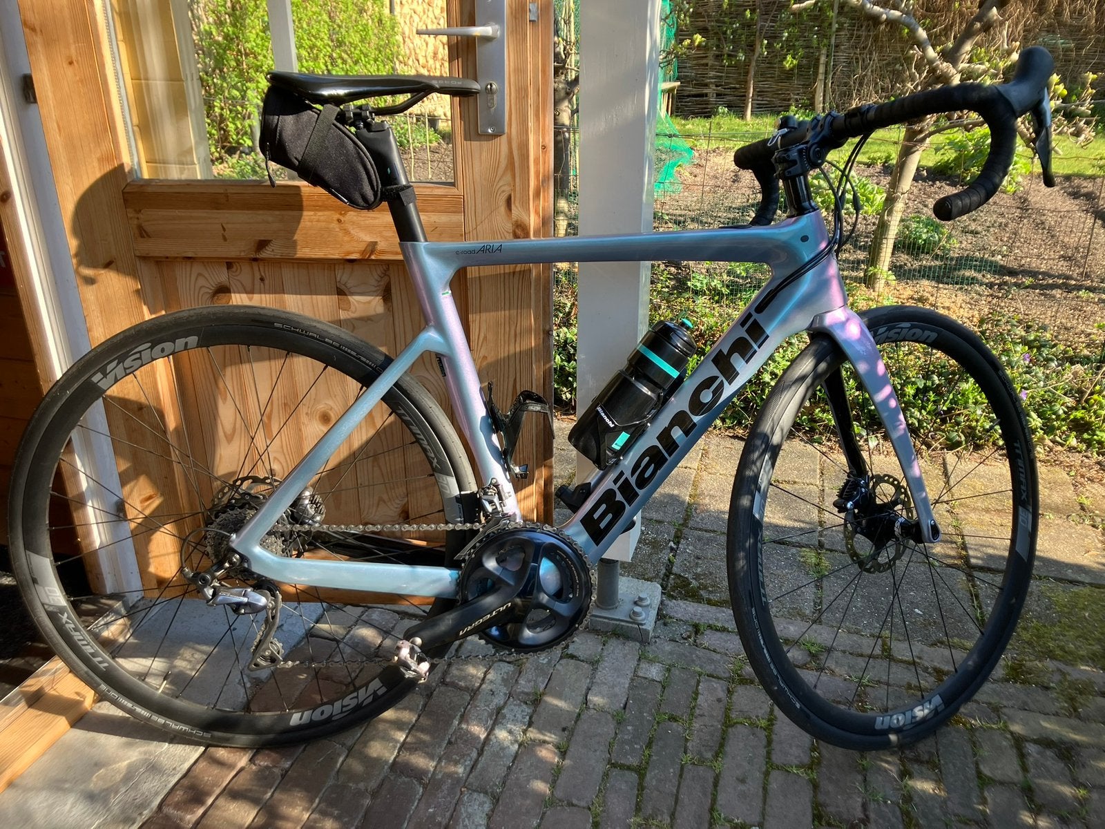 Mooie racefiets met elektrische trapondersteuning, 28 inch, Carbon, Heren, Zo goed als nieuw