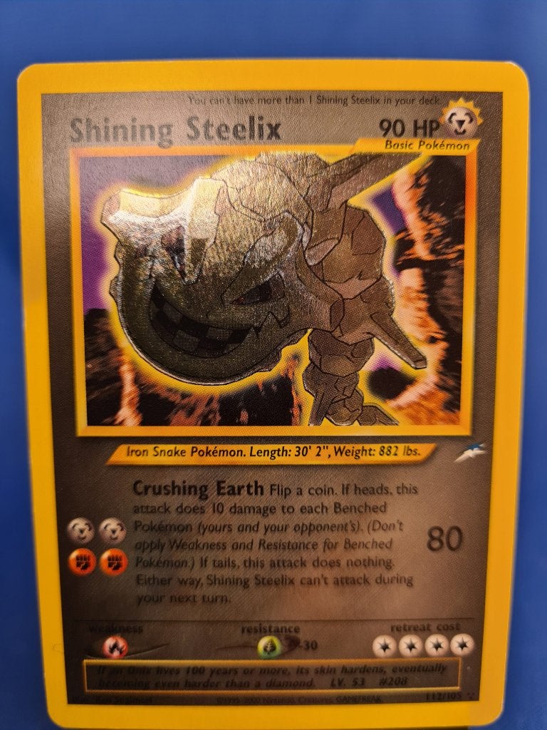 Shining Steelix 112/105 - Neo Destiny, Verzenden, Gebruikt