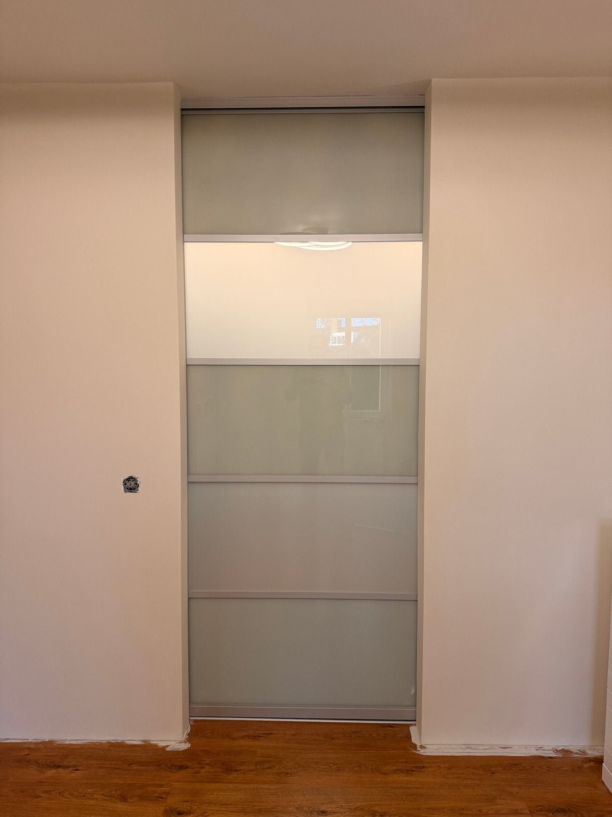Schuifdeur met Raumplus Systeem, 200 cm of meer, 25 tot 50 cm, Met deur(en), 50 tot 100 cm