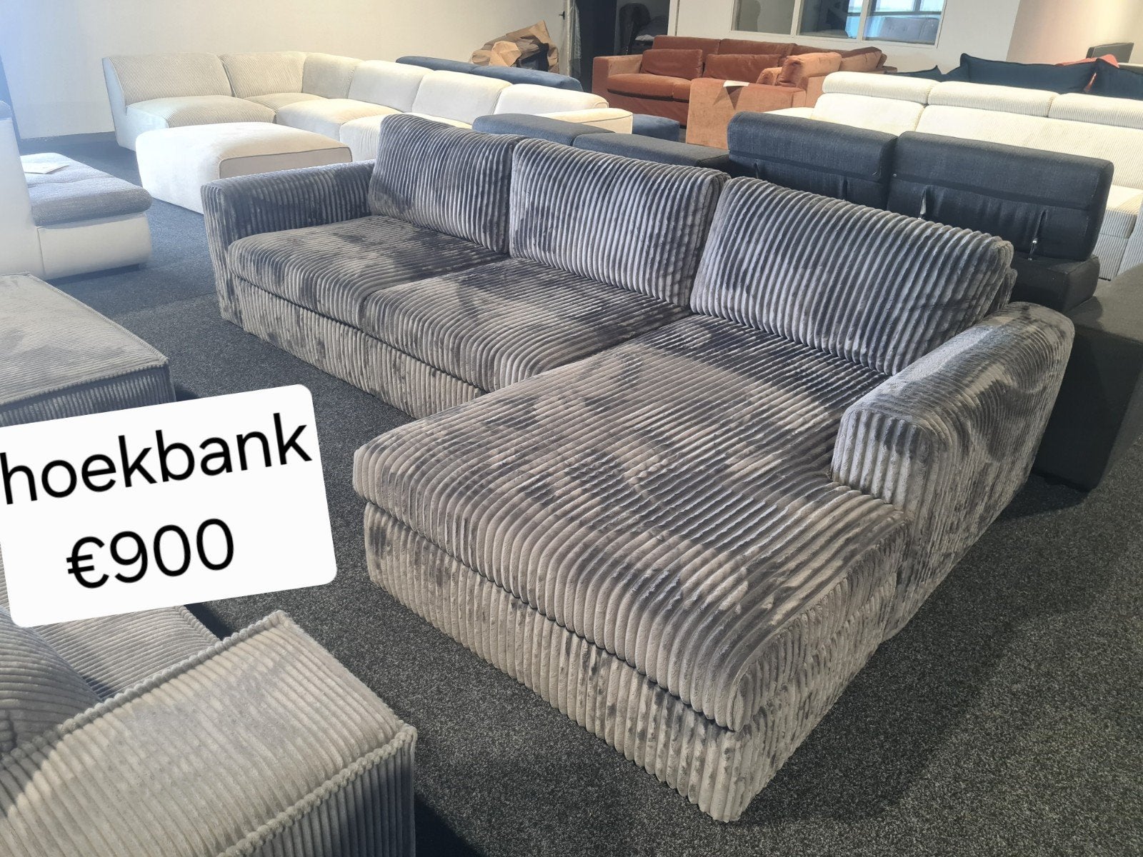 LEEGVERKOOP!OP=OP!NIEUWE HOEKBANK- UBANK- SLAAPBANK- 3+2ZITS, Ophalen of Verzenden, Nieuw, 150 cm of meer, Vierpersoons of meer