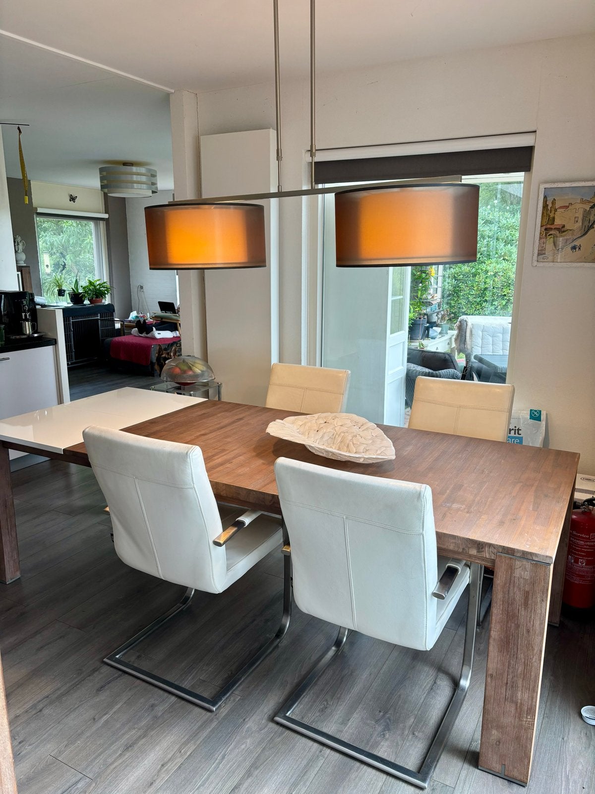 Henderson en Hazel uitschuifbare eettafel 100x190/250, Huis en Inrichting, Tafels | Eettafels, Ophalen, Gebruikt, 100 tot 150 cm