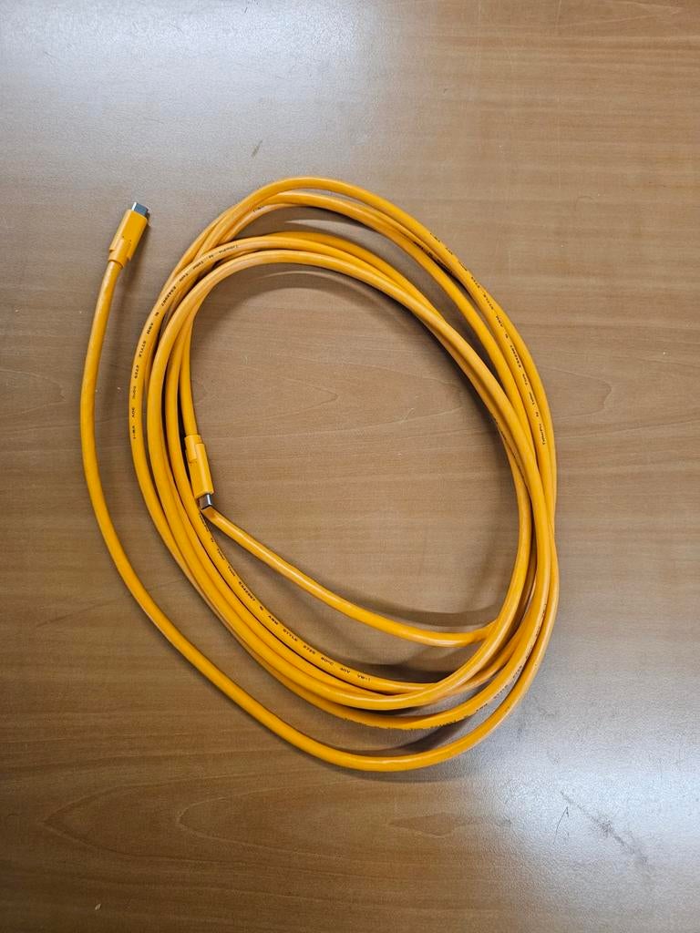 Tether Tools TetherPro USB-C naar USB-C 4.6m kabel Oranje, Ophalen of Verzenden, Nieuw