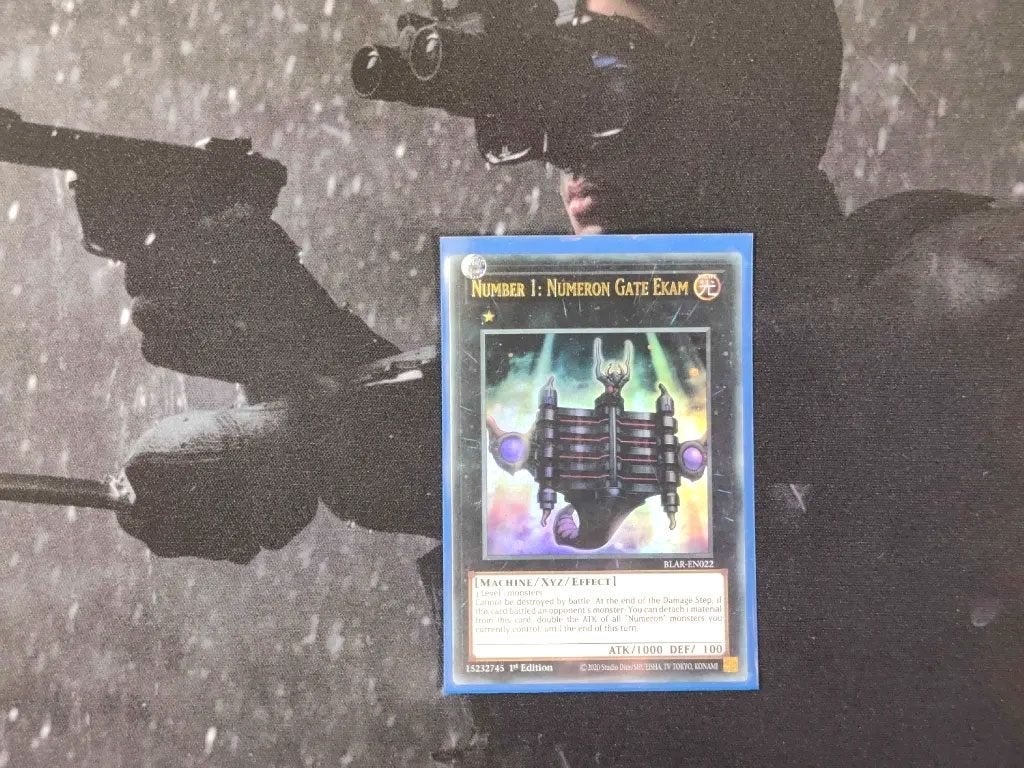 Yu-Gi-Oh! Number 1: Numeron Gate Ekam (BLAR-EN022) kaart, Hobby en Vrije tijd, Verzamelkaartspellen | Yu-gi-Oh!, Ophalen of Verzenden