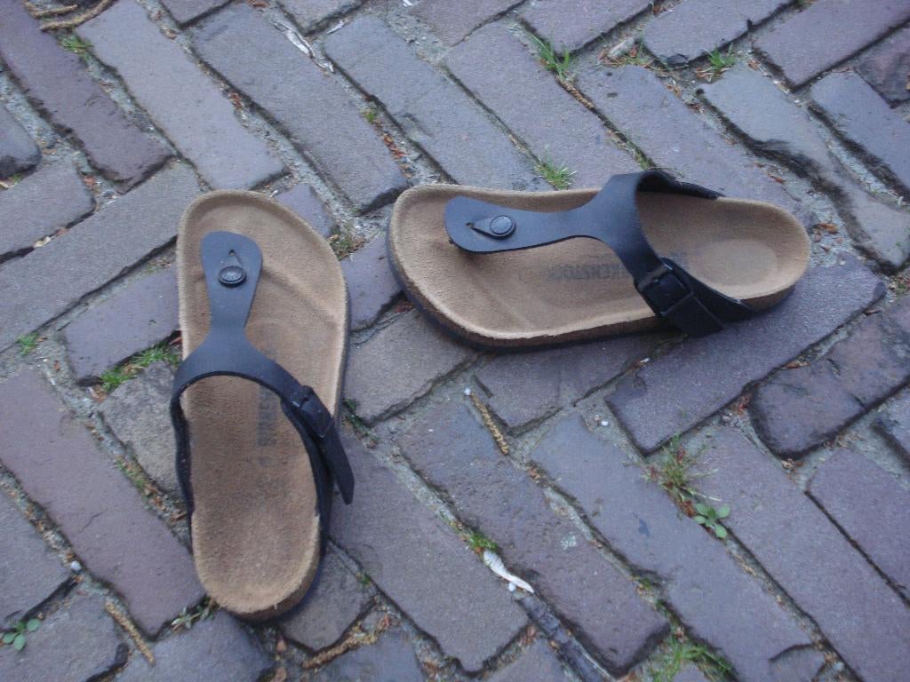 BIRKENSTOCK GIZEH ZWART NIEUW  GRATIS VERZENDING PER POST, Slippers, Verzenden, Zwart, Nieuw