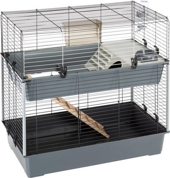 Ferplast Konijnenkooi Caviakooi - 95 x 57 x 93,5 cm, Ophalen, Kooi, Zo goed als nieuw, 90 cm of meer
