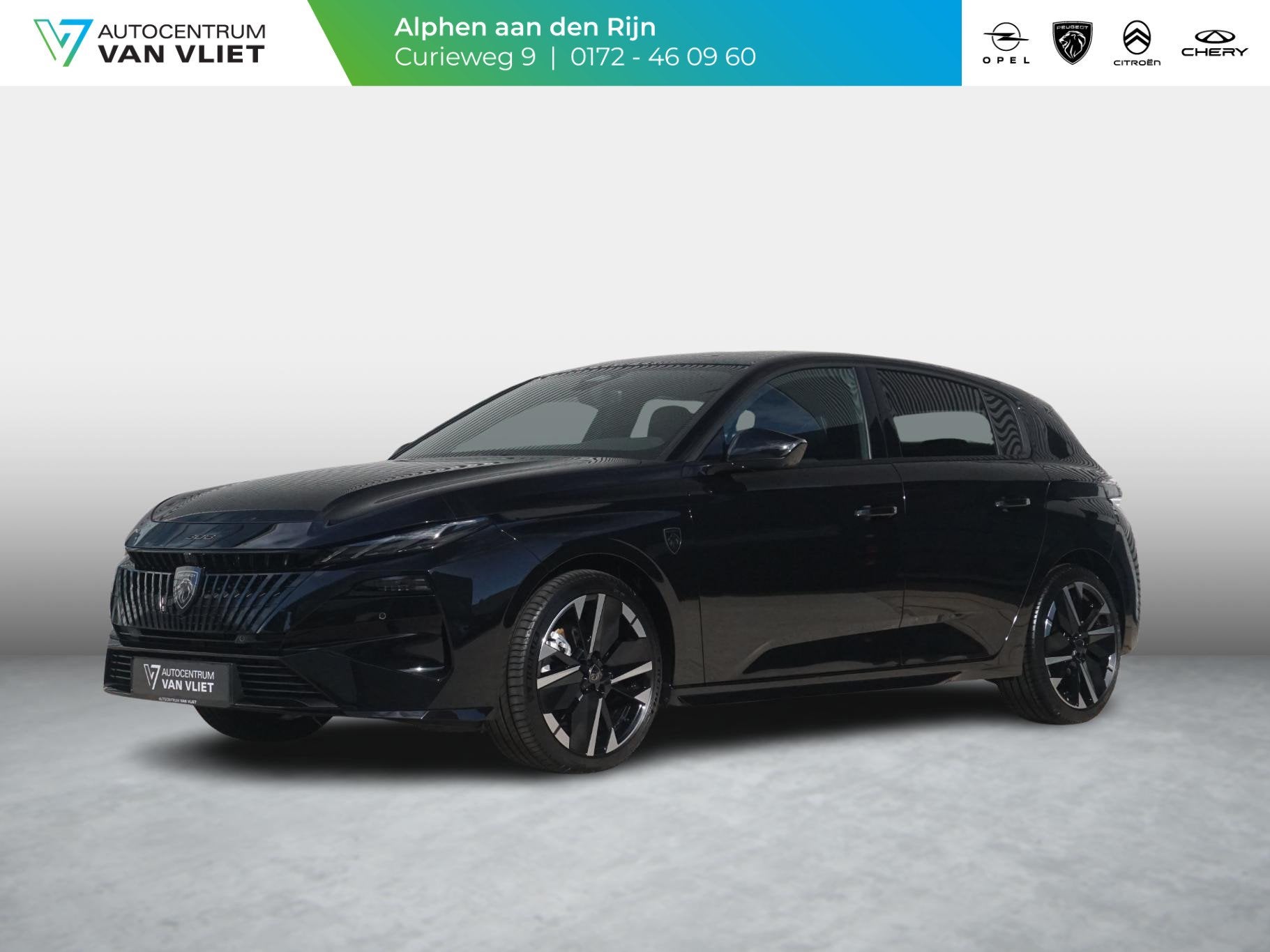 Peugeot 308 1.2 Hybrid 145 e-DCS6 GT | 360 Camera l cruise c, Auto diversen, Automaat, Zwart, Hybride Elektrisch/Benzine, Peugeot