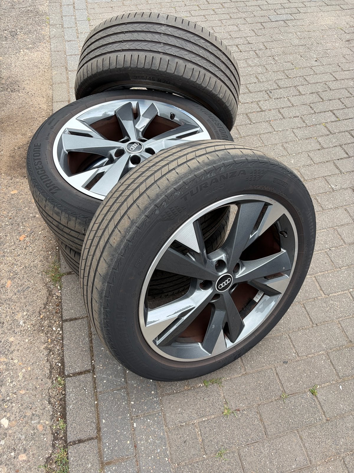Audi S line 20 inch velgen met A-merk banden, Auto-onderdelen, Banden en Velgen, Banden en Velgen, Zomerbanden, 20 inch, 255 mm