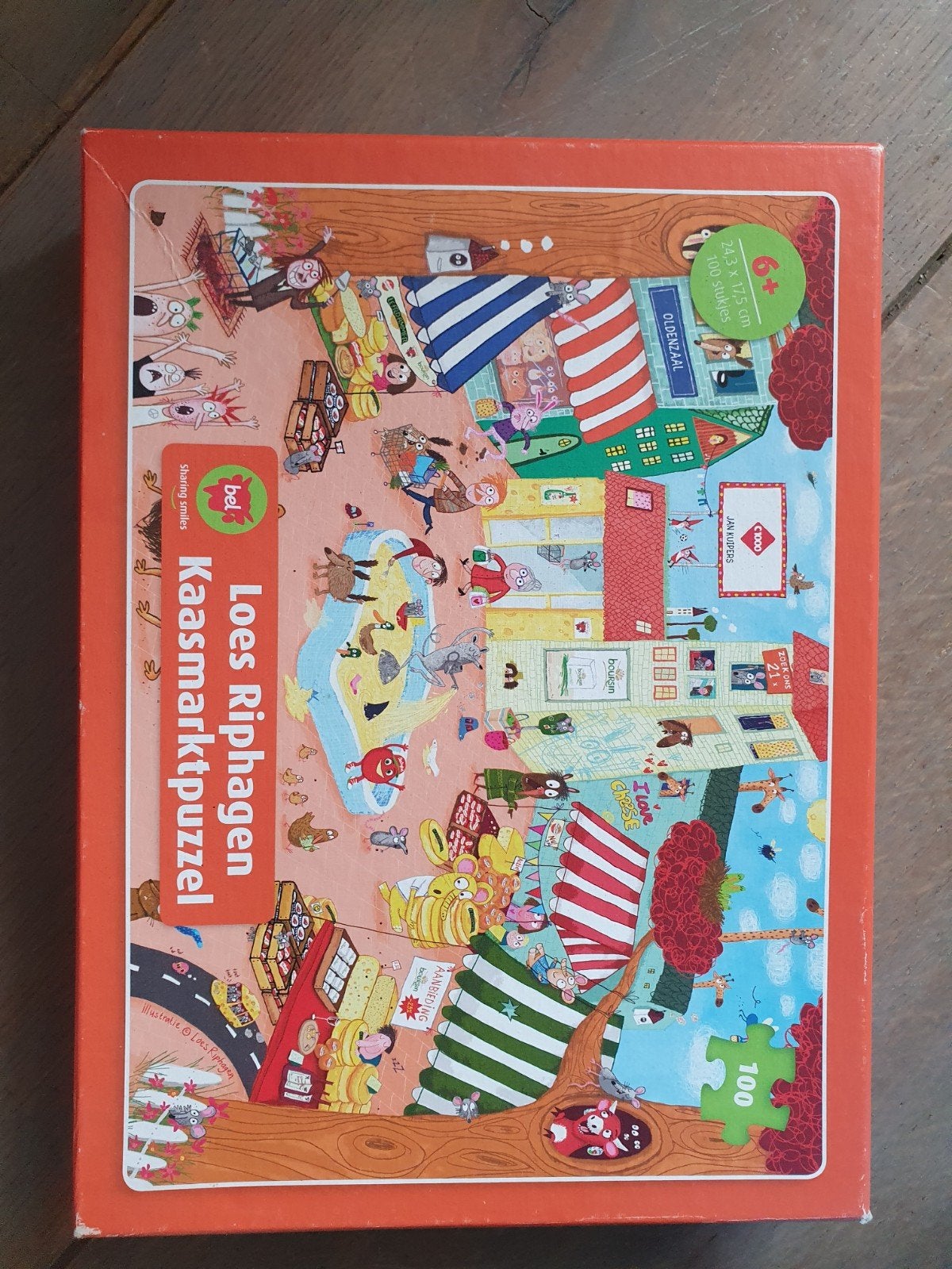 Loes Riphagen Kaasmarktpuzzel - 100 stukjes, Ophalen of Verzenden, 10 tot 50 stukjes, Nieuw, 6 jaar of ouder
