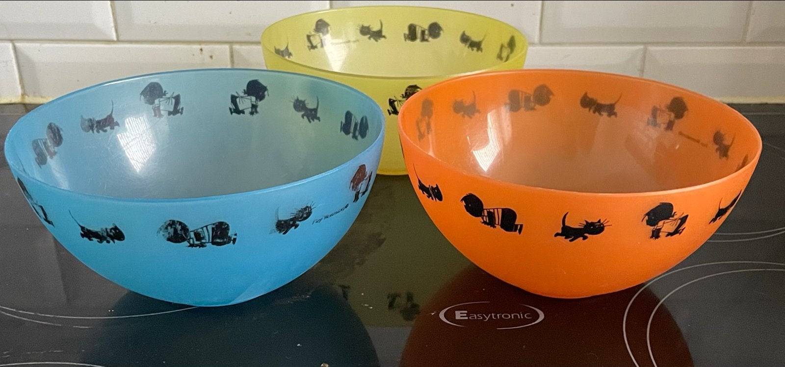 3 Jip en Janneke plastic schaaltjes, Ophalen of Verzenden, Gebruikt