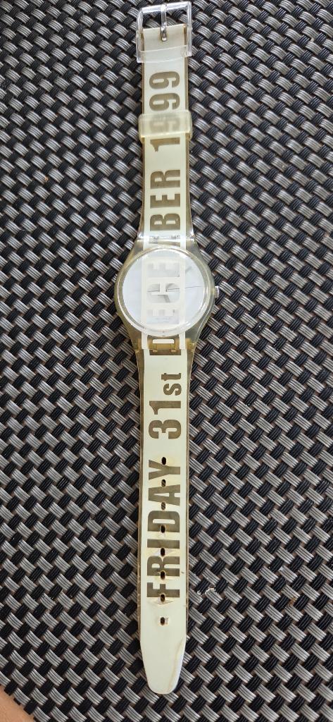 swatch horloge van de eeuwwisseling, Kunststof, Gebruikt, Polshorloge, Swatch