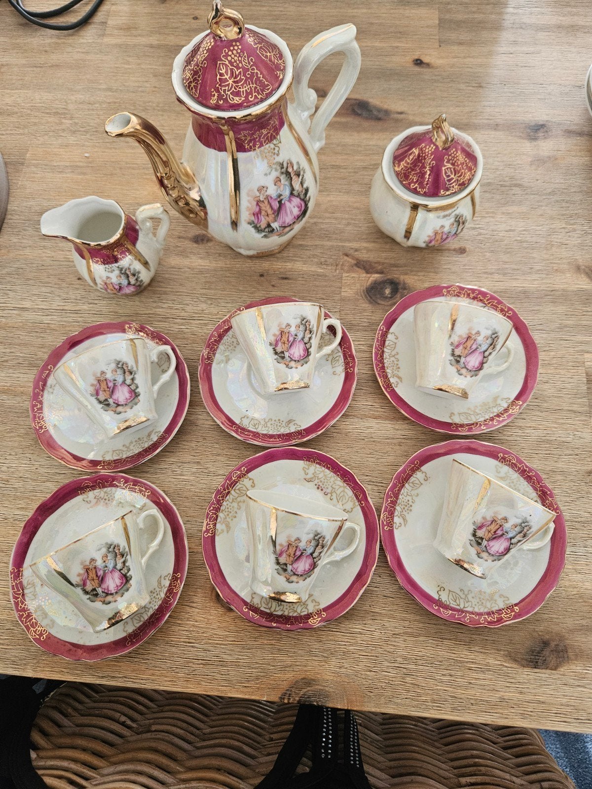 Japans thee servies in zeer goede staat, Antiek en Kunst, Antiek | Servies compleet, Ophalen of Verzenden