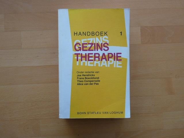 Handboek gezinstherapie 1, Jos Hendrickx e.a,, Ophalen of Verzenden, Zo goed als nieuw
