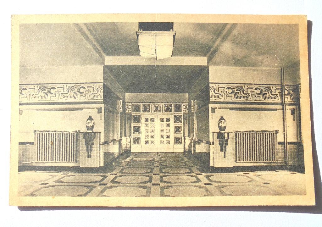 Noordwijkerhout, Hal met glas in lood Landgoed Sancta Maria, Ophalen of Verzenden, 1920 tot 1940, Gelopen, Noord-Holland
