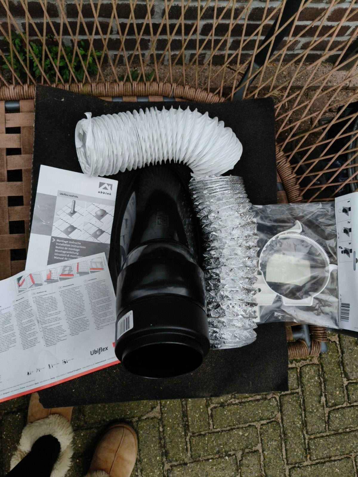 Dakdoorvoer set ventilatie-nieuw!, Afvoer, Pvc, Nieuw, Ophalen of Verzenden