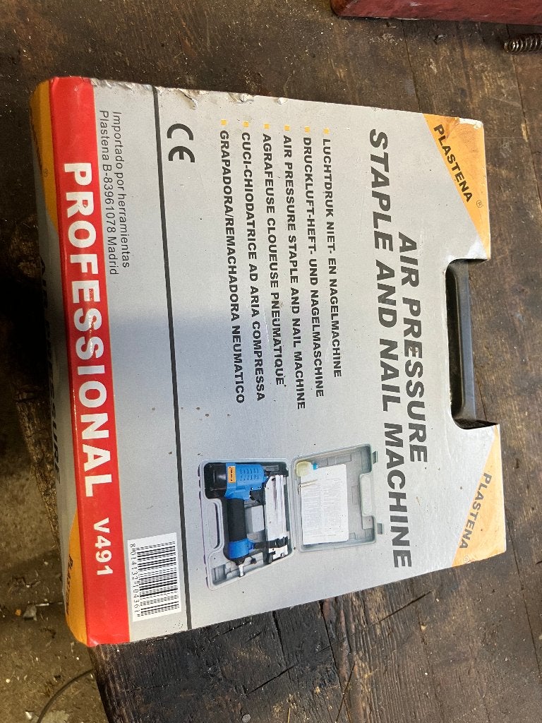 professioneel plastena luchtdruk niet en nagelmachine nieuw, Ophalen of Verzenden, Nieuw, Tacker/nietmachine