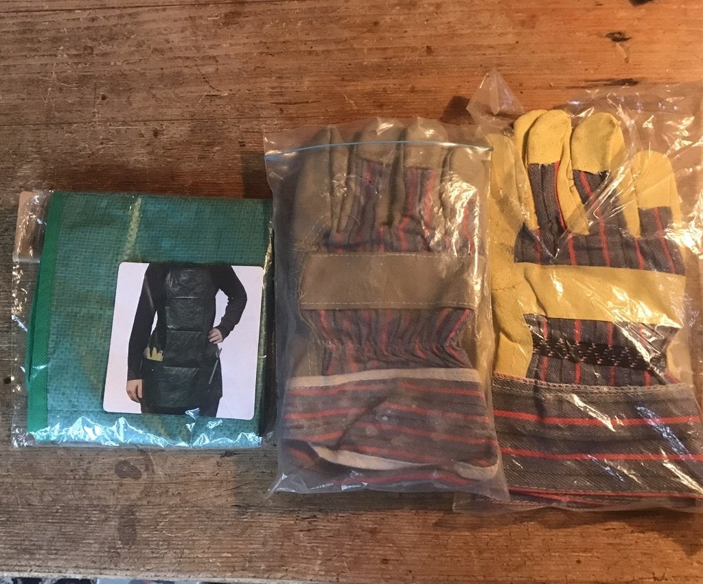 Tuinschort + 2 werkhandschoenen NIEUW, Ophalen of Verzenden, Nieuw, Dames, Handschoenen