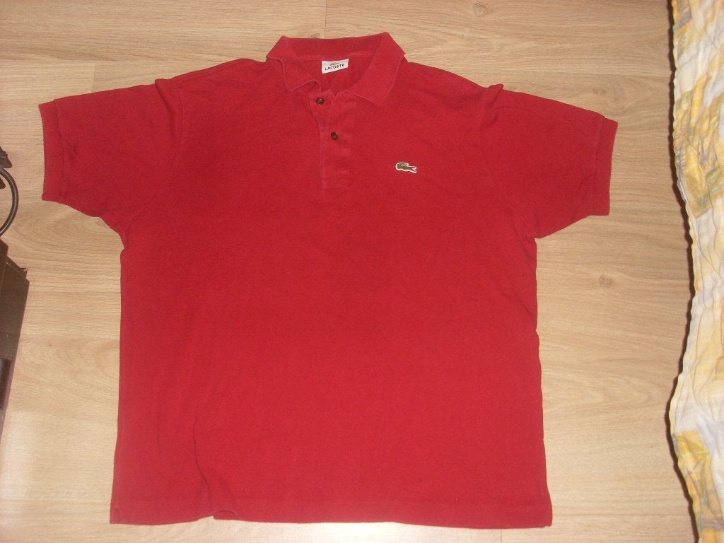 lacoste polo L rood, Kleding | Heren, Verzenden, Zo goed als nieuw, Rood