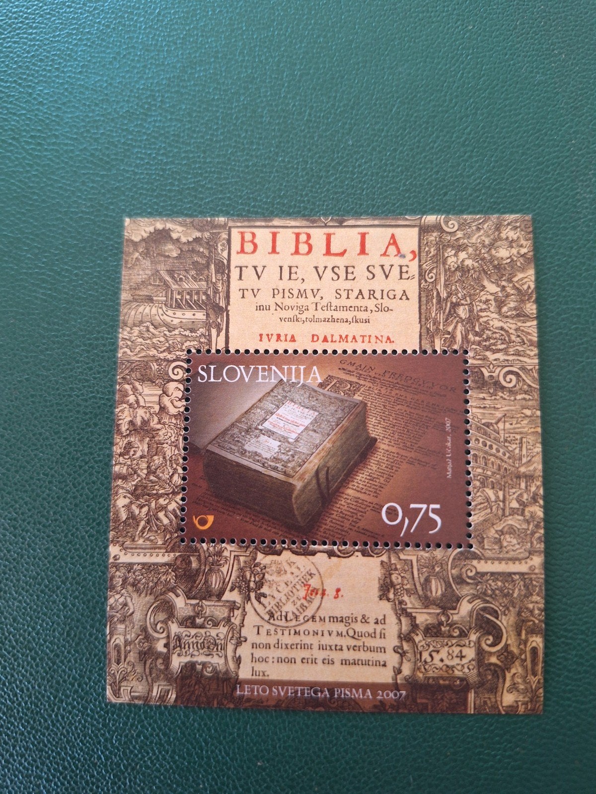 Slovenië: mi. B.33. Jaar van de Bijbel , 2007., Verzenden, Overige landen, Postfris