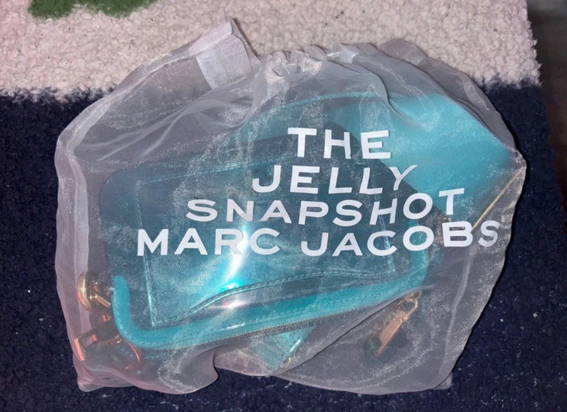 Jelly Snapshot purse Marc Jacobs, Ophalen of Verzenden, Gebruikt, Blauw, Schoudertasje
