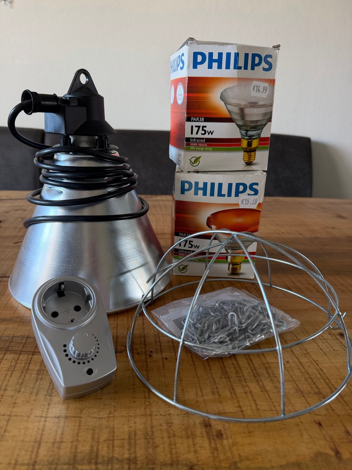 Complete warmtelampset, Ophalen of Verzenden, Zo goed als nieuw