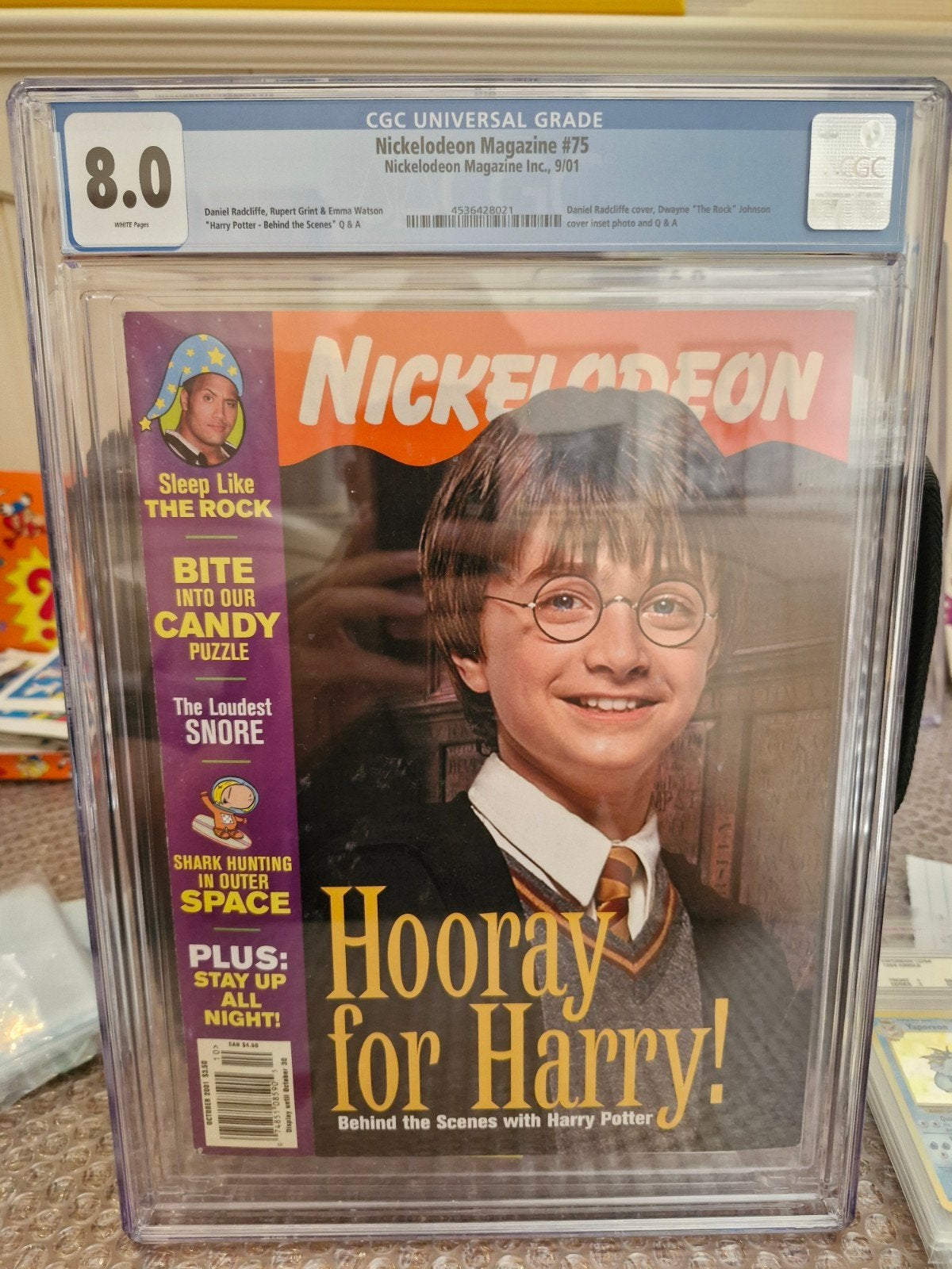 harry potter nickelodeon magazine 2001 #75 CGC 8, Verzenden, Zo goed als nieuw, Boek of Poster