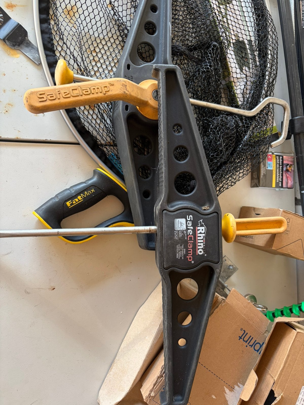 Rhino safeclamp 2st, Ophalen, Zo goed als nieuw