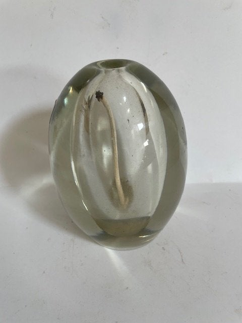 Vintage glazen ei olielampje eivorm. Sommerset kristal, Ophalen