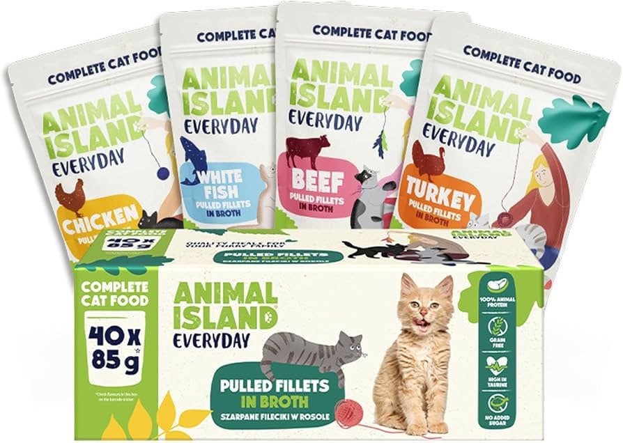 Animal Island Everyday Natvoer Kat – 40 Zakjes – 4 Smaken, Dieren en Toebehoren, Ophalen of Verzenden, Kat