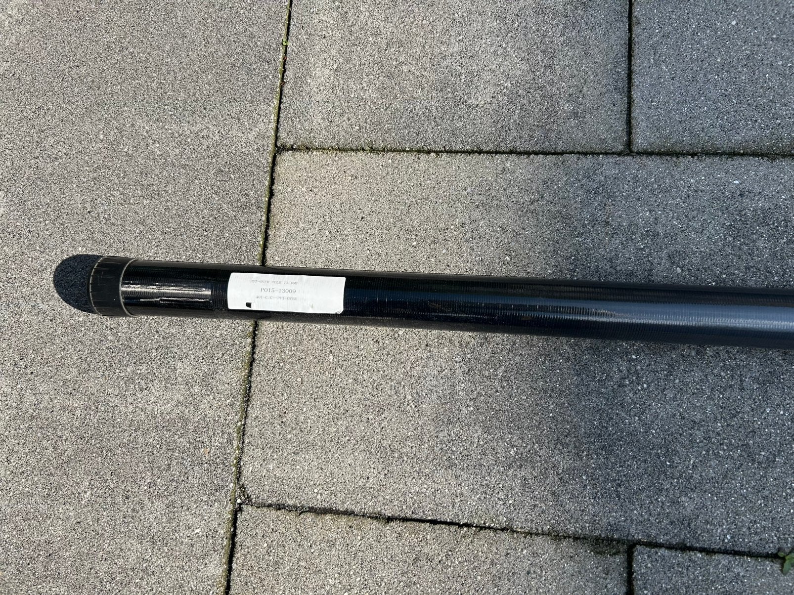Vaste hengel carbon 13 meter., Ophalen, Zo goed als nieuw, Stick