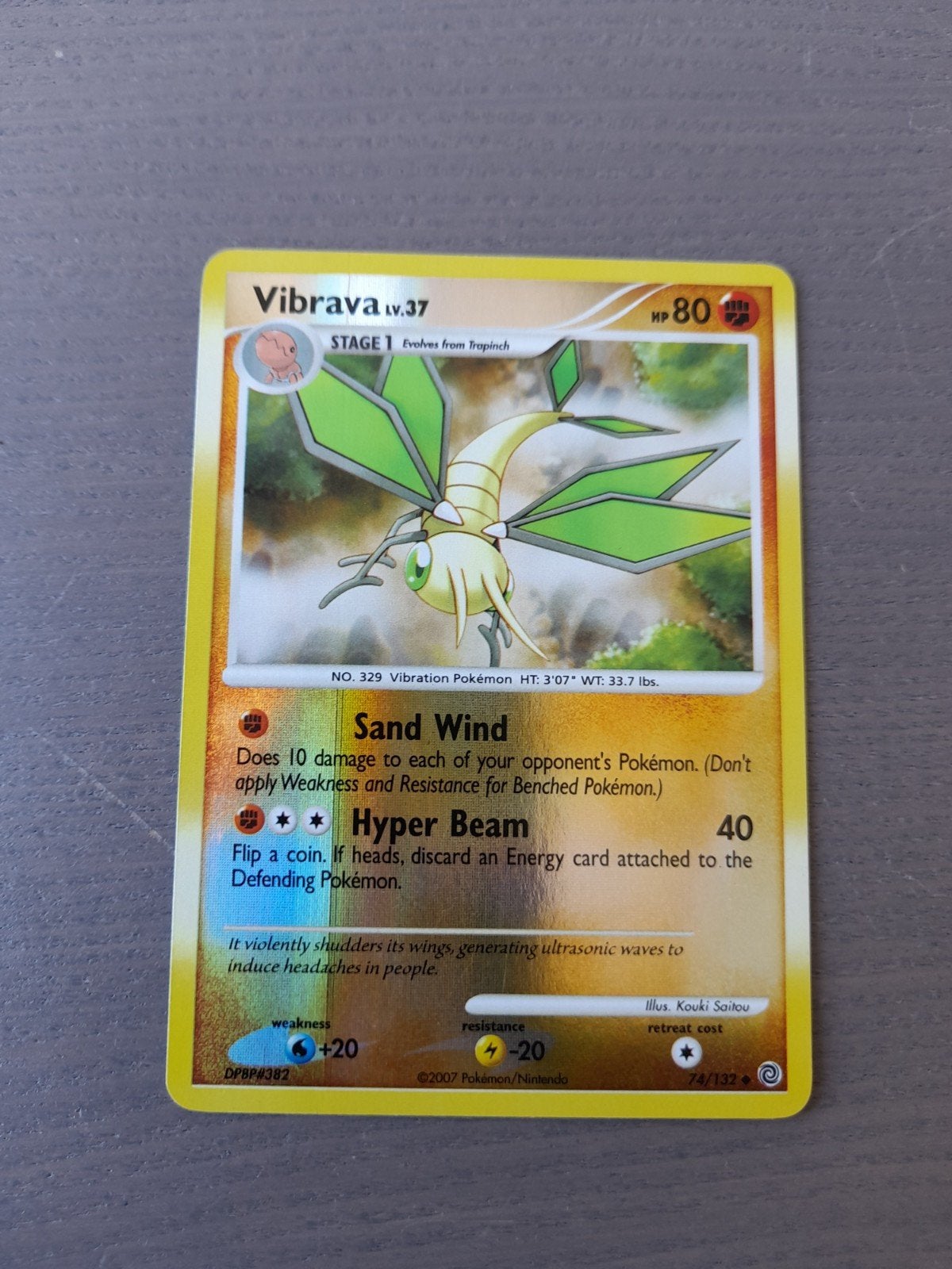 Secret wonders 74/132 vibrava reverse, Ophalen of Verzenden, Gebruikt, Losse kaart, Foil