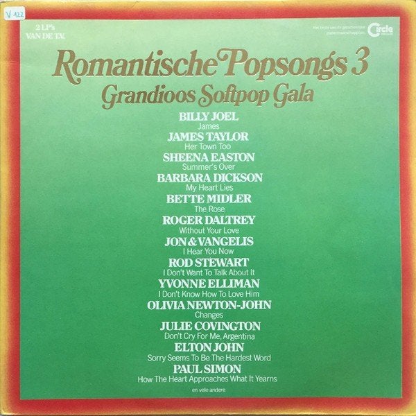 Dubbel LP (1982) Romantische Popsongs 3, Inclusief binnenhoes, Ophalen of Verzenden, Gebruikt, 12 inch