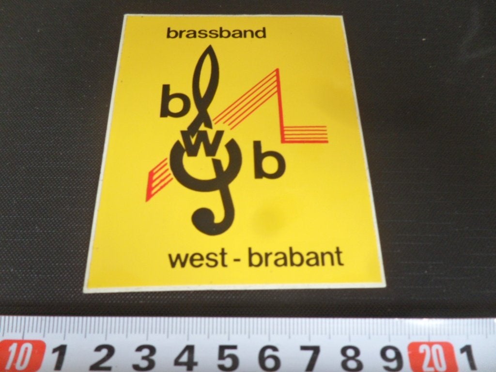 sticker BWB brassband west-brabant, Ophalen of Verzenden, Zo goed als nieuw