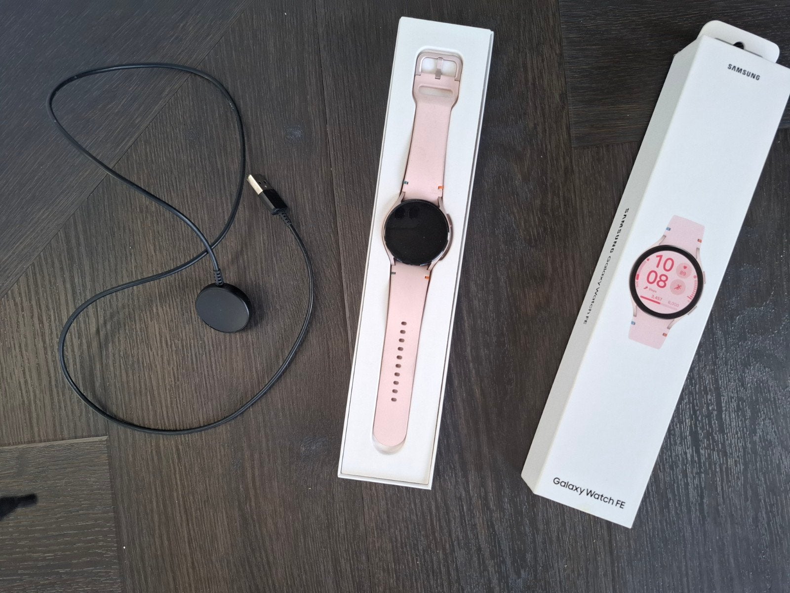 Samsung Galaxy Watch FE 40mm waterdicht roze smartwatch, Ophalen of Verzenden, Zo goed als nieuw, Android, Waterdicht