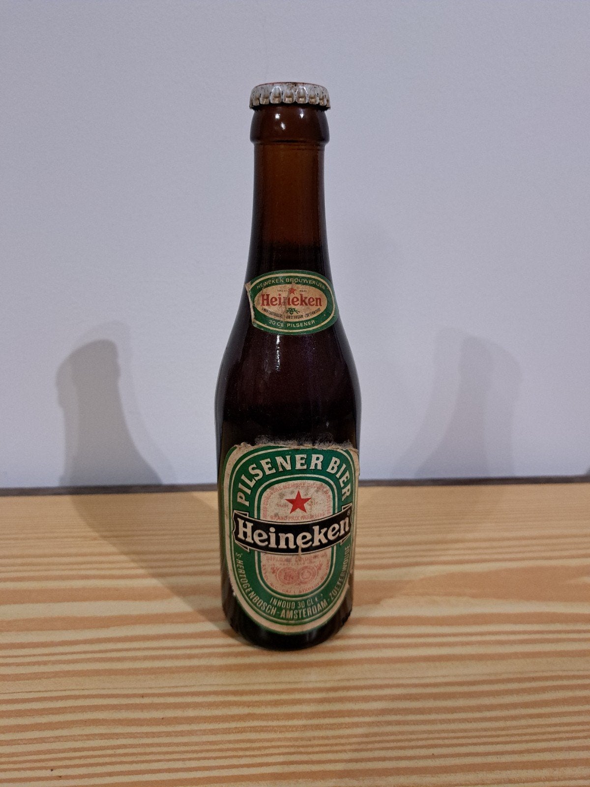 Vintage Heineken Pilsener Bierflesje 30 CL - 1987, Verzamelen, Ophalen