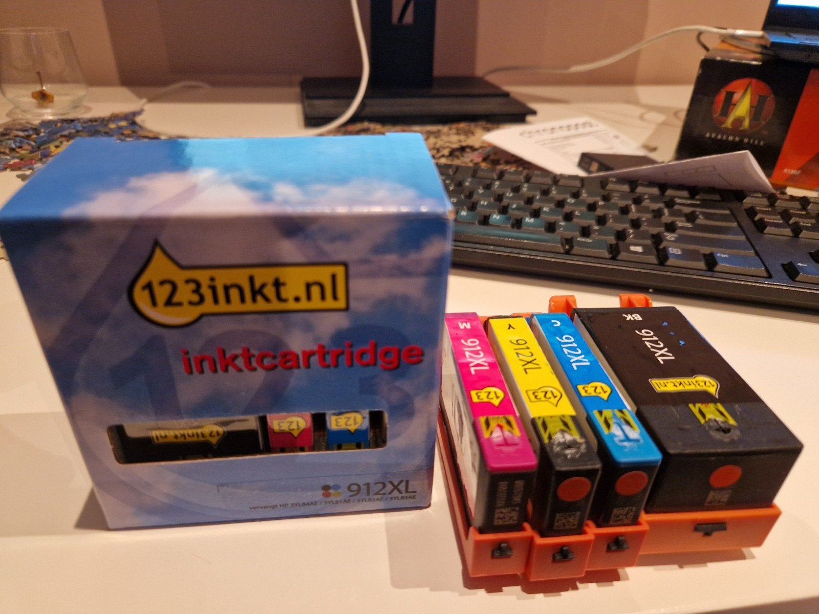 2 sets nieuwe HP 912XL Inktcartridges (4 per set), Ophalen of Verzenden, Nieuw, Cartridge, 123inkt.nl