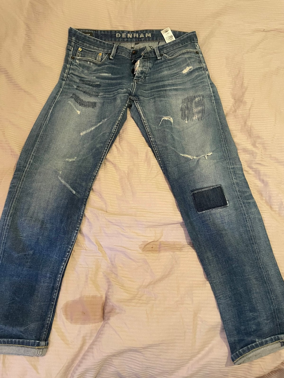 Denham razor selvedge maat 31, Ophalen of Verzenden, Zo goed als nieuw, Blauw, W32 (confectie 46) of kleiner