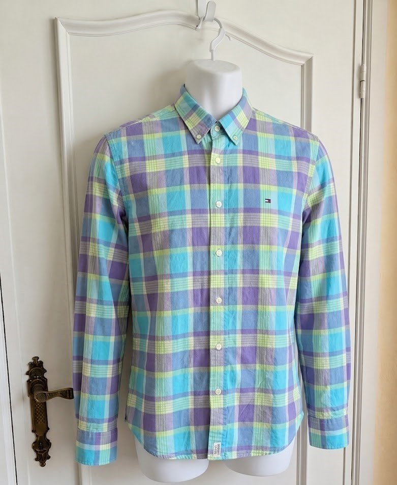 Tommy Hilfiger Vintage Fit geruit overhemd XL, Kleding | Heren, Overhemden, Meerkleurig, Tommy Hilfiger, Ophalen of Verzenden