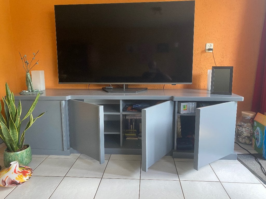 Tv meubel, Ophalen, Gebruikt, 200 cm of meer, Minder dan 100 cm