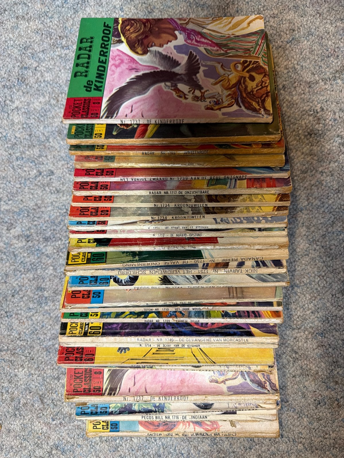 Pocket classics strips. 29 stuks, Meerdere stripboeken, Ophalen of Verzenden, Gelezen
