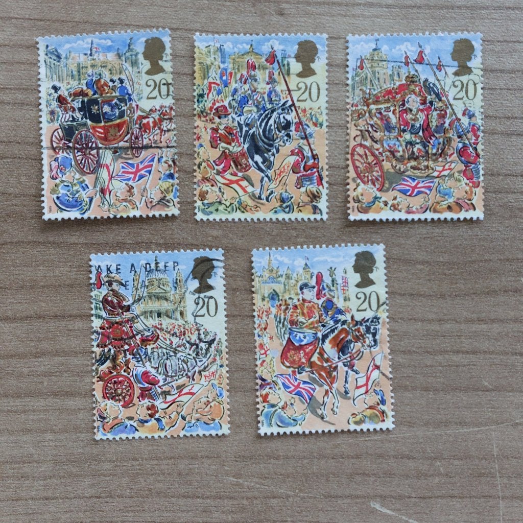 Engeland  1989  Mi 1230 - 1234, Ophalen of Verzenden, Gestempeld