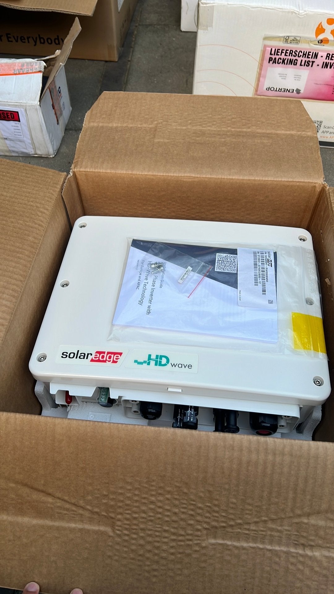 SolarEdge SE5000H 5kW 1-Fase HD-Wave Omvormer, Ophalen of Verzenden, Zo goed als nieuw