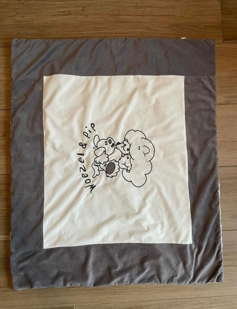Boxkleed Woezel en Pip 75 x 95 cm grijs wit, Gebruikt, Jongetje of Meisje, Overige typen, Ophalen of Verzenden