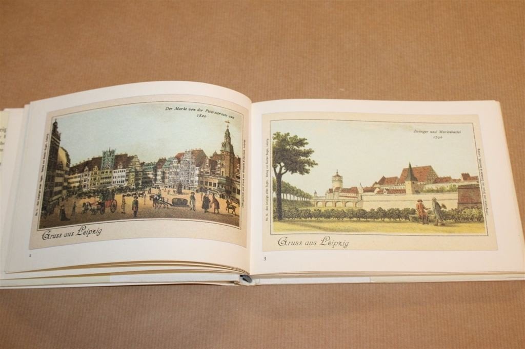 Gruss aus Leipzig — Oud Leipzig op Ansichtkaarten 1990, Ophalen of Verzenden, Gelezen, Europa
