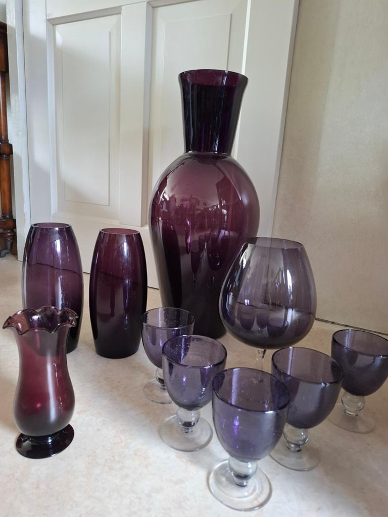 Vazen en glazen, Huis en Inrichting, Overige kleuren, Ophalen of Verzenden, Minder dan 50 cm, Glas